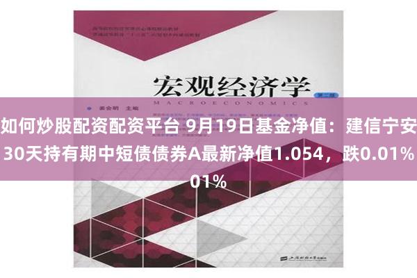 如何炒股配资配资平台 9月19日基金净值：建信宁安30天持有期中短债债券A最新净值1.054，跌0.01%