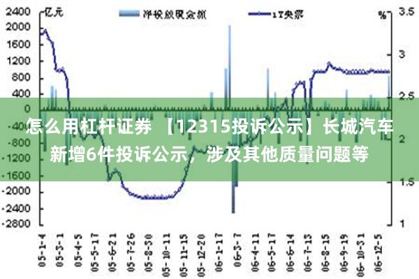 怎么用杠杆证券 【12315投诉公示】长城汽车新增6件投诉公示，涉及其他质量问题等