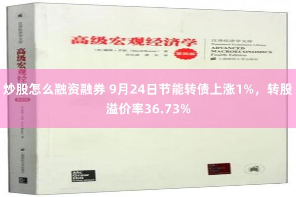 炒股怎么融资融券 9月24日节能转债上涨1%，转股溢价率36.73%