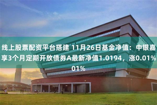 线上股票配资平台搭建 11月26日基金净值：中银嘉享3个月定期开放债券A最新净值1.0194，涨0.01%