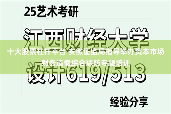 十大股票杠杆平台 安徽证监局指导举办资本市场财务造假综合惩防专题培训