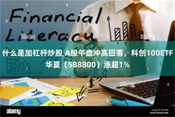 什么是加杠杆炒股 A股午盘冲高回落，科创100ETF华夏（588800）涨超1%