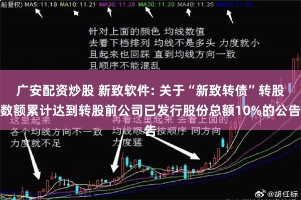 广安配资炒股 新致软件: 关于“新致转债”转股数额累计达到转股前公司已发行股份总额10%的公告