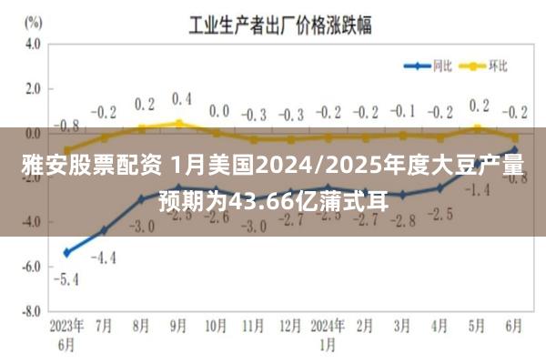 雅安股票配资 1月美国2024/2025年度大豆产量预期为43.66亿蒲式耳