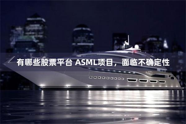 有哪些股票平台 ASML项目，面临不确定性