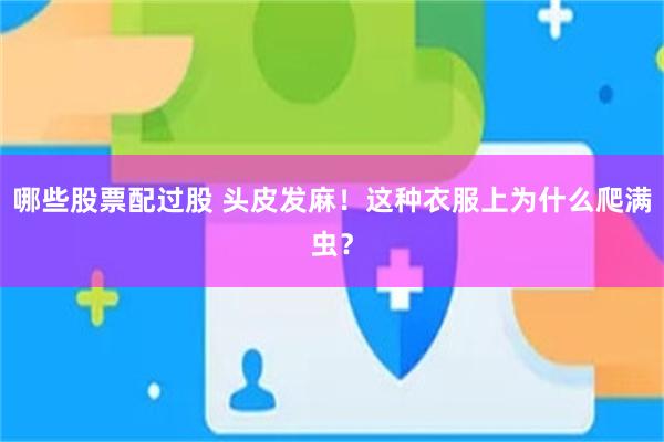 哪些股票配过股 头皮发麻！这种衣服上为什么爬满虫？